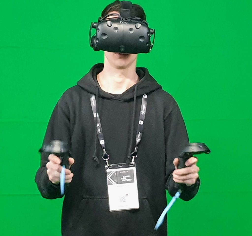 boy with a PC-Based VR