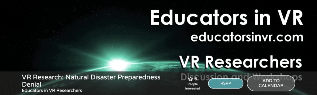 EVENT XR PEDAGOGY ALTSPACE VR