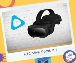 Le casque HTC Vive Focus 3 est un casque de réalité virtuelle autonome qui propose de la 5k et un champ de vision de 120°