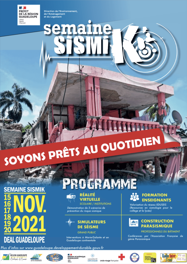 Affiche Semaine Sismik Guadeloupe