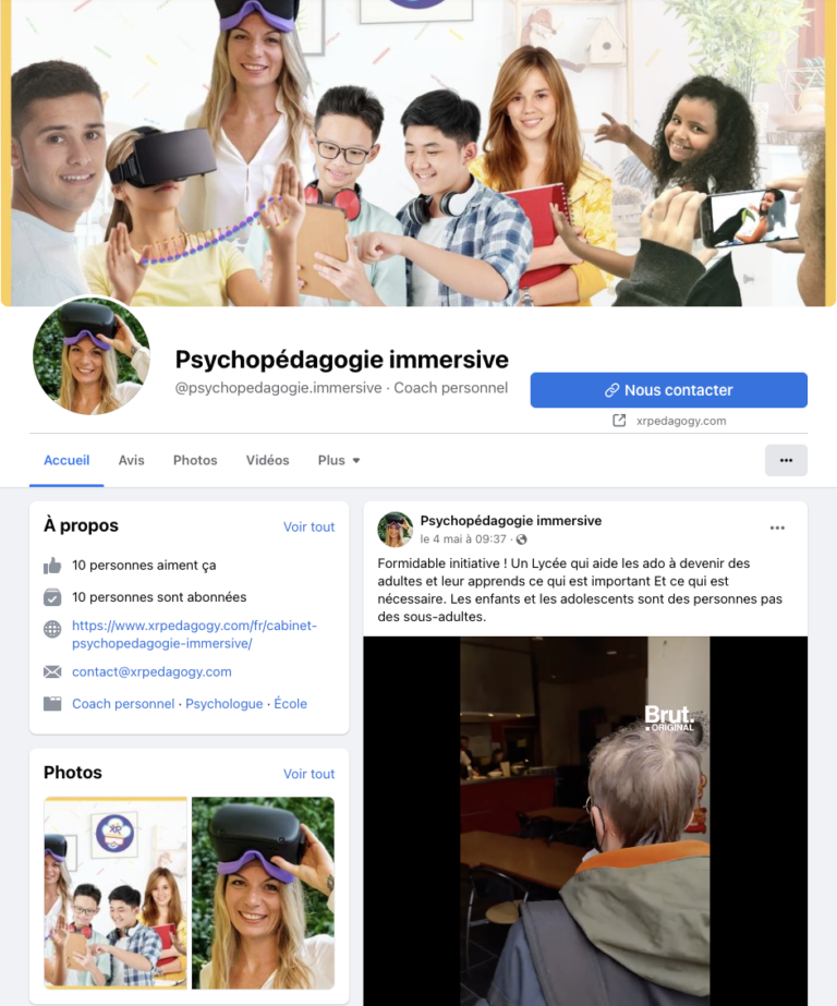 Facebook psychopédagogie immersive©